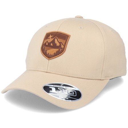 Wild Spirit - Starry Mountain Patch Khaki 110 Adjustable Adjustable Beige Cap - @ Hatstore