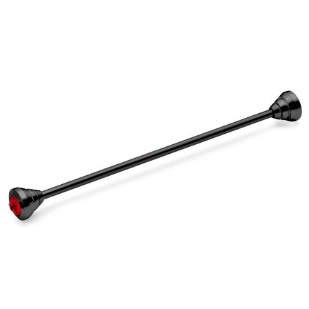 Épingle de col de chemise noire avec zircone rouge pour hommes - Épingles de cols de chemises - pour Hommes - Trendhim