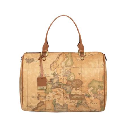 Alviero Martini 1a Classe, Handbag with geo classic print Bruin, Dames, Maat:ONE Size