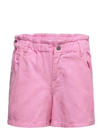 Vmmarie Paperbag Shorts Girl Shorts Denim Shorts Rosa Vero Moda Girl*Betinget Tilbud