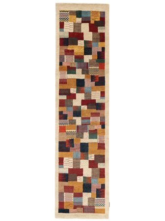 Gabbeh Loribaft Rug 79X313 Runner Brown/Orange Wool, India