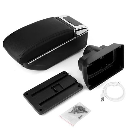 Förvaringsbox Central Armrest med Mugghållare Ashtray Passar för Opel Corsa