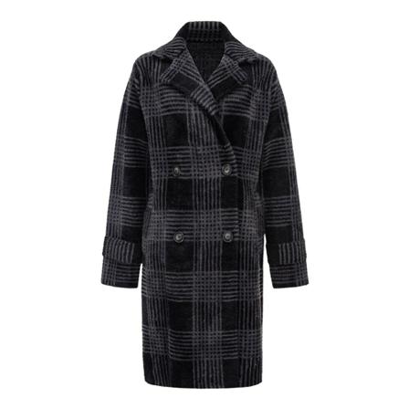 Pinko, Coat Zwart, Dames, Maat:L