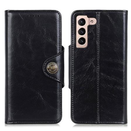 Khazneh Samsung Galaxy S22 Plus Fodral Magnetisk Mässing Svart