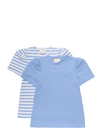 Creamie T-Shirt Ss 2-Pack - Blue - 110