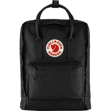 Fjällräven Kånken in Black/Schwarz, Vinylon-F
