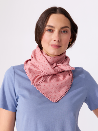 MATCH - Francesca skjerf - Va Vite - Str. ONESIZE - Dame - Tilbehør - Rosa - 80% bomull, 20% polyester