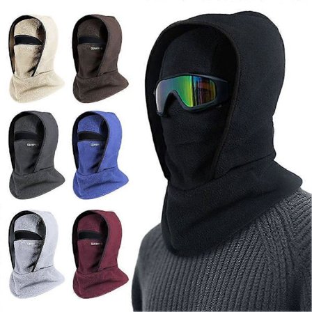 Vinter Vindtät Balaclava Fleece Varm Skidmask Halsvärmare Mössor för Motorcykel, Cykling & Snösporter