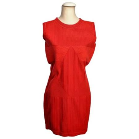 Chanel Vintage Pre-owned Fabric Kjole Rød, Dame