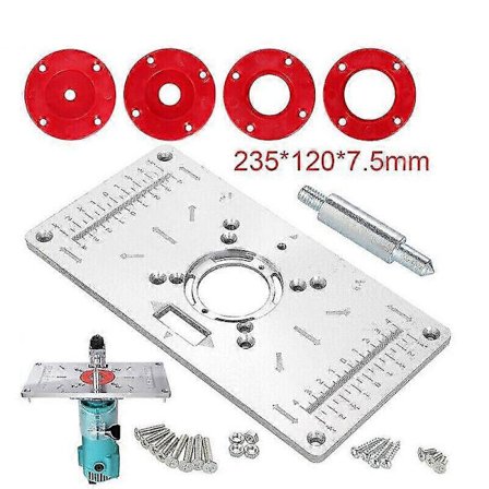 Kiinnityslevy inserttilevy Makita RT0700C jyrsinpöydälle 235mm