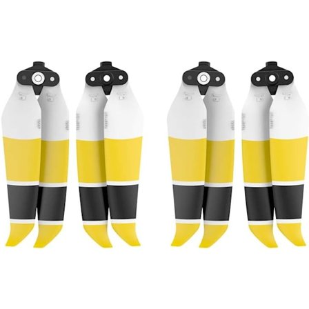 Air 2S Propeller Låg Ljudnivå Hopfällbar 7238F Propeller Kompatibel med DJI Mavic Air 2/Air 2S Drönare (Svart Gul Vit 4st)