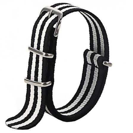 Klokkerem Nato-rem / nylonrem 20 mm forskjellige farger