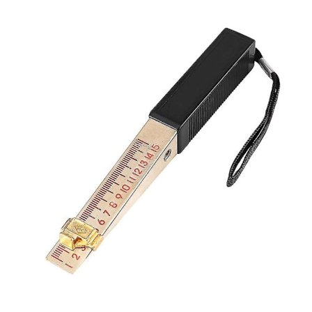 Ingeniør Lineal, Kileformet Vernier Målere 1-15mm Hus Ingeniør Inspektion Planhed Måleværktøj (præcision: 0,2 mm) (sort) (1 stk