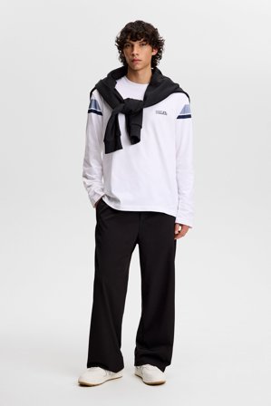 J.Lindeberg - Walsh LS Bridge T-shirt - Fashion - White - Men - L