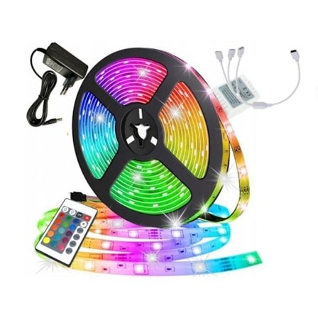 15m LED-Strip Lys med RGB Lyssløyfe LED-stripe - Perfekt