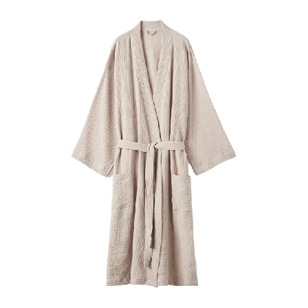 Åhléns Home Kimono MUSLIN Badrockar Beige S/M