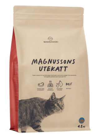 Magnussons - Utekatt - 4,8 kg - Katt - Kattefôr & kattemat - Tørrfôr for katt - ZOO.no