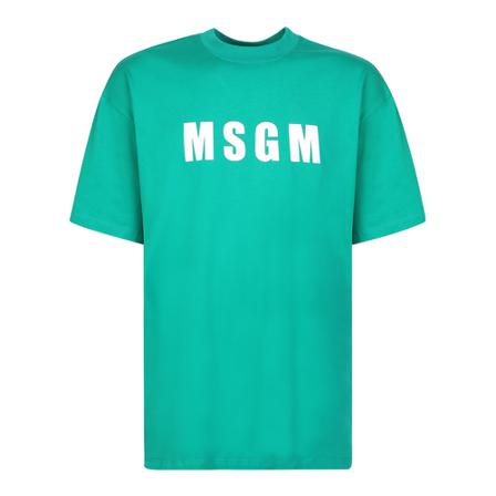 Msgm T-shirt with iconic Grøn, Herre T-shirts