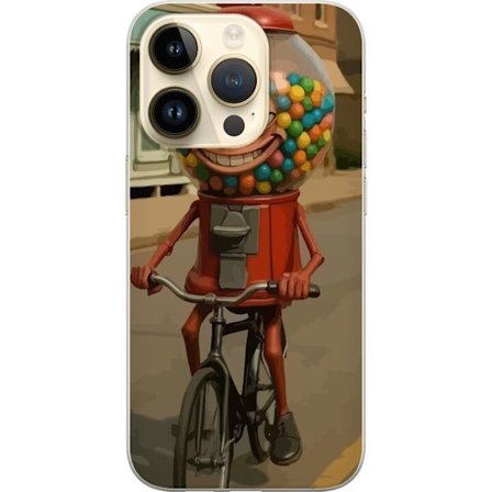 Yhteensopiva Puhelinkuori Apple iPhone 14 Pro Italian Brainrot godismaskin – Tuggummimaskin cyklar i retrostil