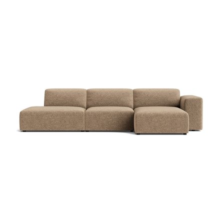 Soma chaiselong sofa, højrevendt | Open end - Anthology Mørk Beige - 336x147x75 - Sofa, chaiselong