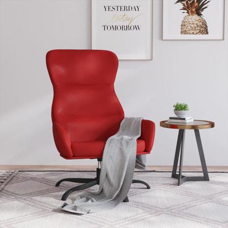 Vidaxl Reclinerfåtölj Vinröd Konstläder Röd