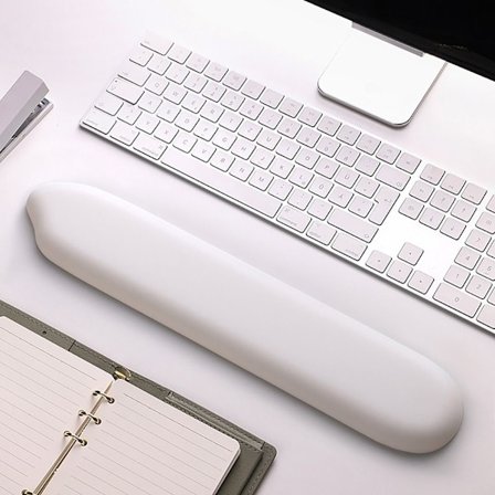 Håndleddstøtte Musmatte Tastaturpute TASTATUR PAD-HVIT TASTATUR