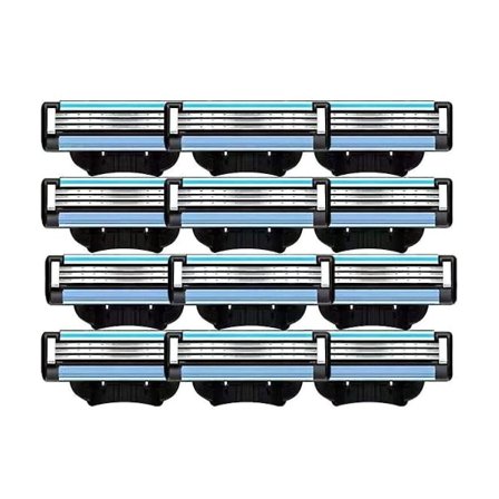 24 kpl terän vaihtopäitä, manuaaliset Mach 3 -terän vaihtopäät Mach 3 -miesten terille