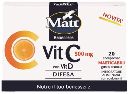 Matt Vitamina C 500 Con Vit D 20 Compresse