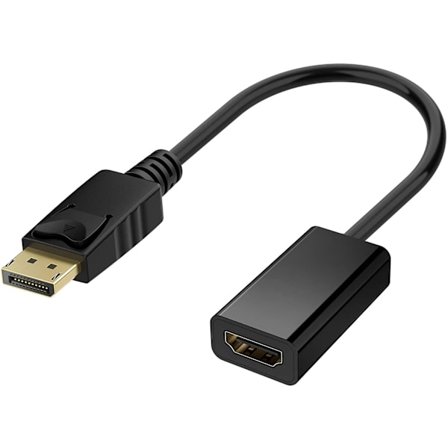 DisplayPort till HDMI Adapter med Ljud och 4K Svart