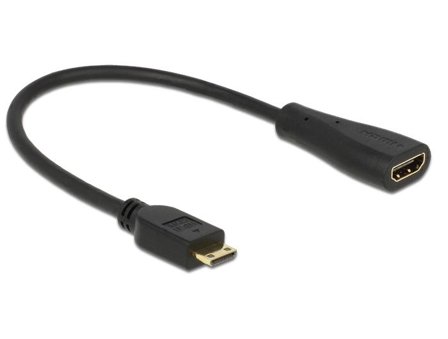 Delock HDMI-kabel med Ethernet - 23 cm