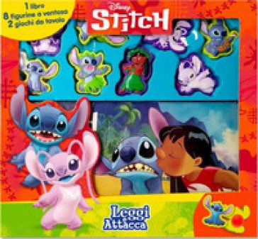 Stitch. Leggi e attacca. Ediz. a colori. Con 8 figurine a ventosa. Con tabellone Walt Disney