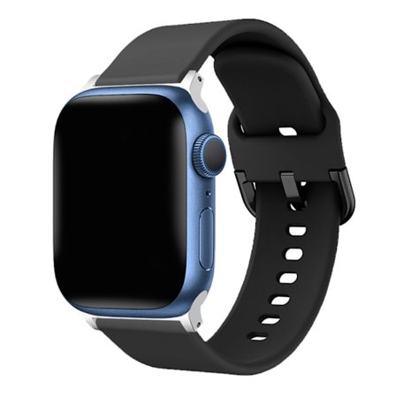 Soft Silikonarmband Apple Watch 42/44/45/49 mm Svart