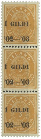 Island - AFA 23B postfrisk 3-stribe