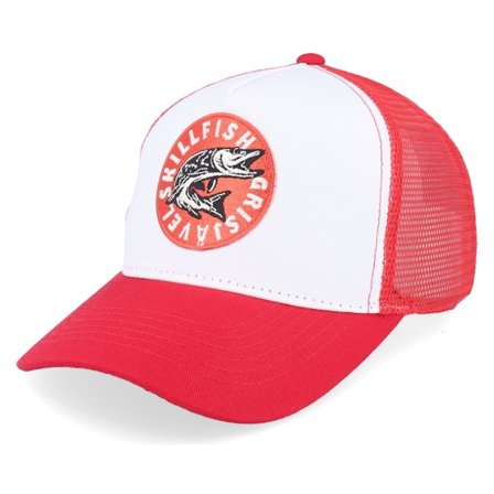 Skillfish - White trucker Caps - Kids Cirkel Grisjävel Classic Red/White Trucker @ Hatstore