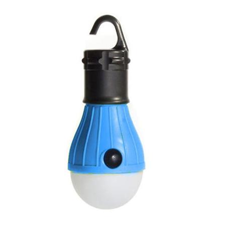5 stk. Mini bærbar belysningslanterne teltlys LED-pære nødlampe vandtæt hængekrog campinglys Blue