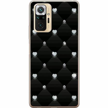 Xiaomi Redmi Note 10 Pro Genomskinligt Skal Bling Heart