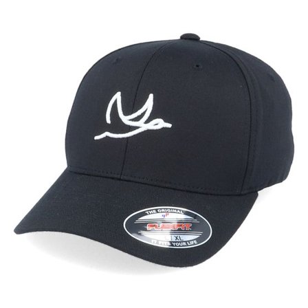 Iconic - Svart flexfit Keps - 3D Duck Black Flexfit - Hunter @ Hatstore