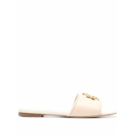 Tory Burch, Sliders Biały, Kobieta, Rozmiar: 39 EU