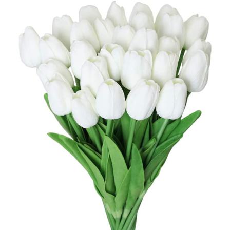 30st Konstgjorda Tulpanblommor Fake Tulpaner Bukett Real Touch