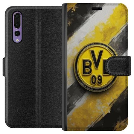 Kompatibelt Plånboksfodral till Huawei Huawei P20 Pro Färgstarkt abstrakt pusselmönster som symboliserar gemenskap, mångfald och kreativitet i mod