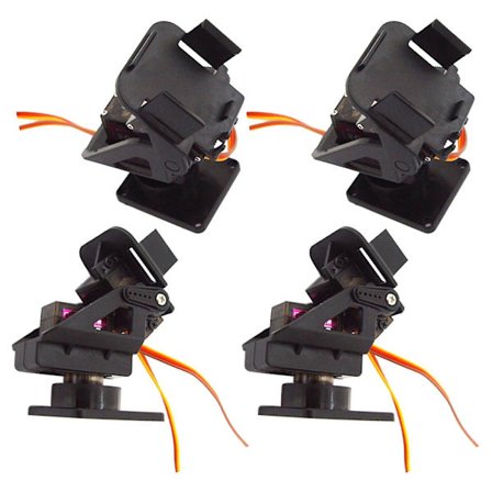 4x Pt Pan Tilt Servo Kamerafäste Plattform Anti-vibration För Fpv Paket