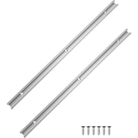 Spår för Gehrungssåg, 2 st T-spår för Gehrungssåg, Aluminium T-spår, T-aluminiumlegering, Aluminiumlegering T-spår, T-spårskena, T-spår för 