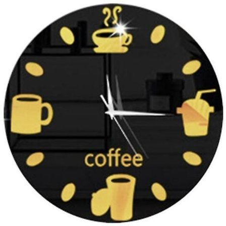 Kreativ magnetisk klistermærke køleskabsmagnet ur vægur