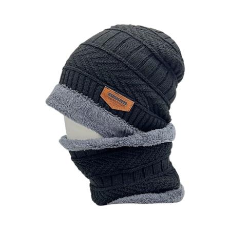 Talvi l mmin pipo ja huivisetti Venyv kaula l mmitin Fleeceuloste l mmin neulottu hattu Skullies miehille koulu ulkona