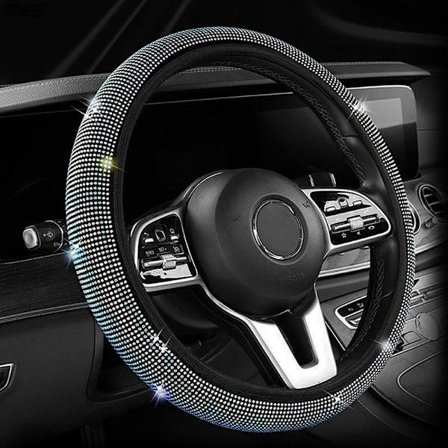 Bil Rhinestones Rattdeksel Bil Suv Ratt