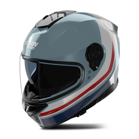 Nolan N80-8 Incline Full Face Helmet Blue Grey/Blue Deep/White/Red Glossy XL