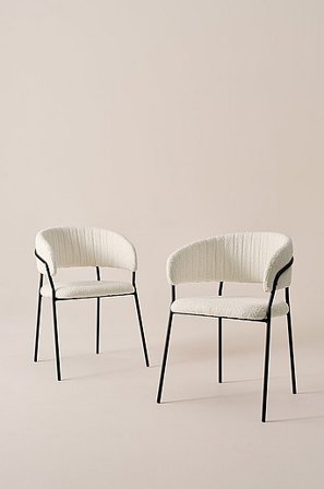 Jotex - Stoel 2-pak Gebroken Wit Gebroken wit - VIKEN - Koop Eetkamerstoelen & keukenstoelen bij Jotex