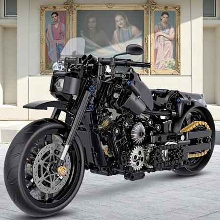 586+ stk. Retro Motorsykkel Modell Byggesett, Motorsykkelmonteringssett for Voksne