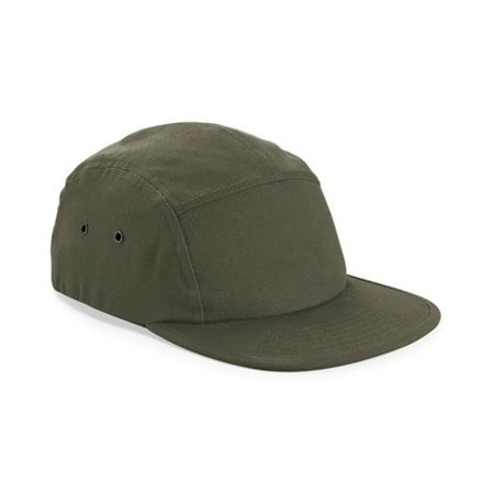 Beechfield 5 Panel Canvas Cap One Size Olive Green