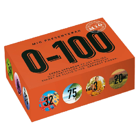 M.I.G Frågespel - MIG 0-100 Orange Spel ONESIZE